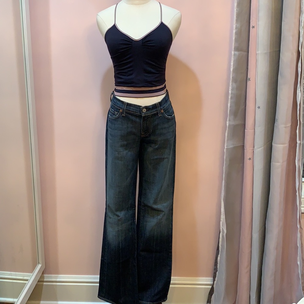 VINTAGE OG 7 FOR ALL MANKIND BOOTCUT DENIM SOFT COTTON WITH 2% LYCRA SIZE 29